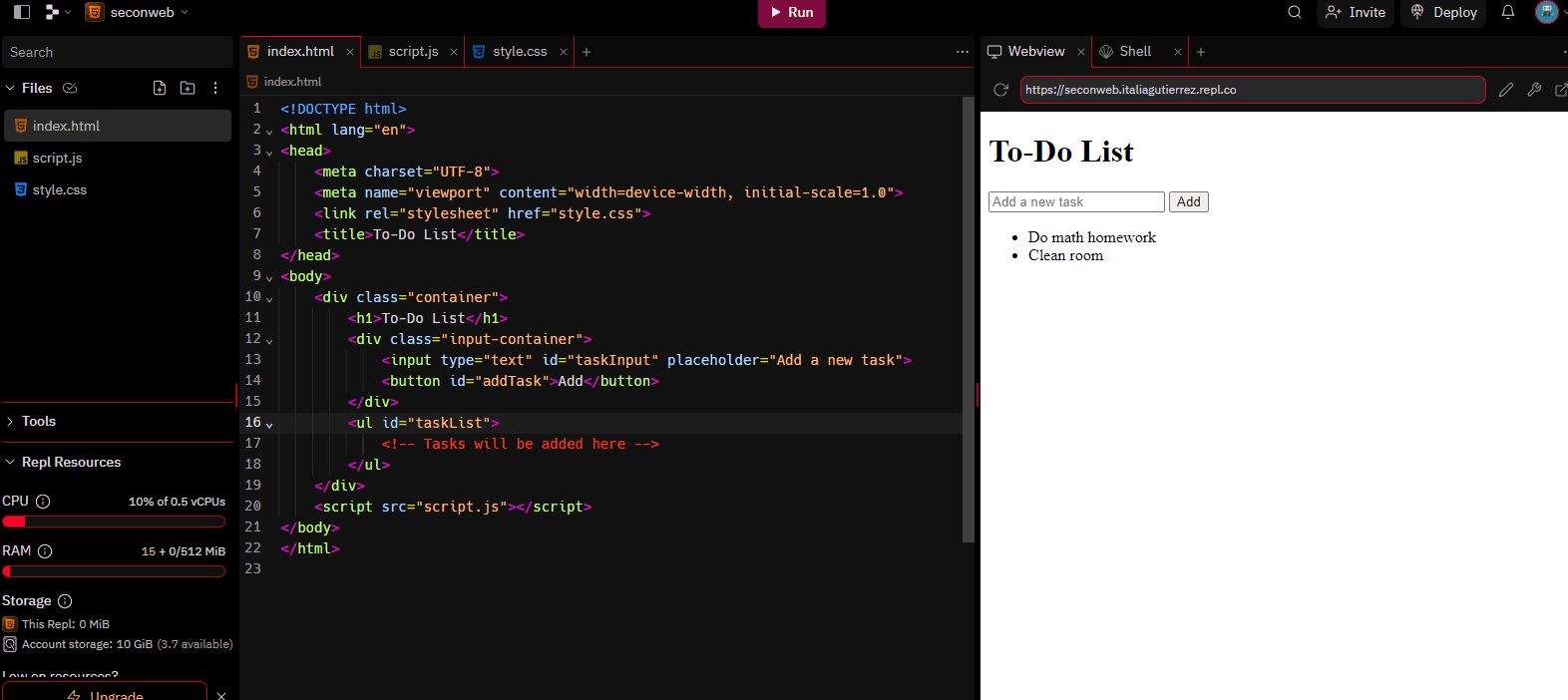 To-Do list Website